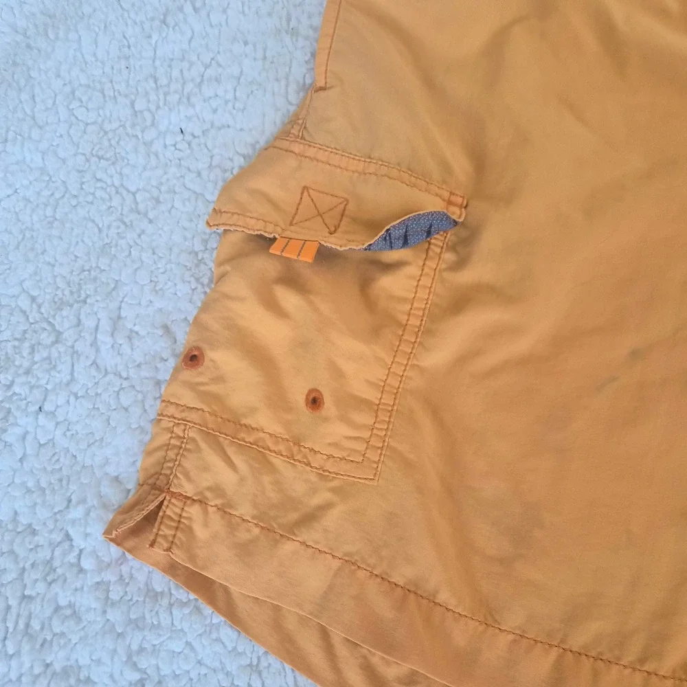 Tommy‎ Bahama Relax Mens Orange Swim Trunks Board Shorts Cargo Pocket M Cruise